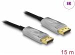 Delock DisplayPort 1.4 Összekötő Fekete 15m 85886 (85886)