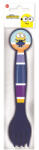  Minyonok Striped műanyag evőeszköz készlet - 2 darabos (JAVSTF16117)
