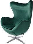 King Home EGG WIDE VELVET karosszék sötétzöld. 18 - bársony, alap acél (KHM-KH1501100230)