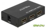 Delock HDMI Elosztó Fekete 8cm 18682 (18682)