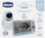 Chicco Monitor video pentru bebelusi Chicco Evolution Camera rotativa 5 inch LCD Alb (00011480000000) Aparat supraveghere bebelus