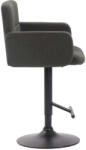  Los Angeles Bárszék - Szövet - Fekete-Sötétszürke
