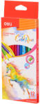 Deli Creioane colorate Deli ColoRun, 12 culori (DLEC00300)