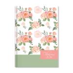 PERIOD Flowers Green 2026 A5 napi beosztású határidőnapló (P4114-1914) - officedepot