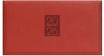 KALENDART Classic 2026 C030 bordó heti beosztású fekvő zsebnaptár (26C030C-002) - officedepot
