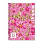 PERIOD Botanic Pink 2026 B6 heti napi beosztású határidőnapló (P4114-3434) - officedepot