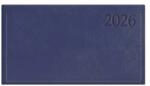 KALENDART Traditional 2026 T030 kék heti beosztású fekvő zsebnaptár (26T030T-004) - officedepot