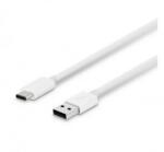 Кабел USB Type A - USB Type C 1м, 2A, силиконов, Бял