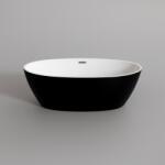 Water Fun Oval 155x80 cm negru/alb (OVA-155B)