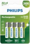 Philips Akkumulátor NiMH Philips Aa R6 2600 mAh 4 db (R6B4B260/10)