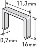 Extol spony, balení 1000ks, 16 mm, 11, 3 x 0, 52 x 0, 70 mm 8852506 (8852506)