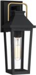 Elstead Lighting Quoizel QZ-BUCKLEY-S-MBK - Външно стенно осветително тяло BUCKLEY S 1xE27/40W/230V IP44 (ED0786)