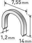 Extol spony oblé, balení 1000ks, 14 mm, 7, 55 x 0, 52 x 1, 2 mm 8852305 (8852305)