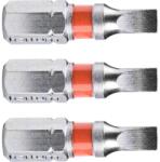 Fortum lapos hegyű 3 db-os készlet, 4 x 25 mm, S2 4741104 (4741104)