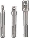 Extol adaptéry sada 3ks z SDS PLUS na čtyřhran, 1/4"-3/8"-1/2", CrV 8819695 (8819695)