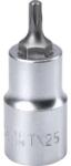 FORTUM dugókulcs 1/2" TORX hegyű, T25, H 55 mm 4700721 (4700721)