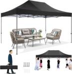  Pavilon, Vízálló, UV védelem 50+, Fekete, 3x4, 5m