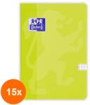 OXFORD Set 15 x Caiet Oxford, A4, 60 File, Hartie Optik 90 g / mp, PEFC, Matematica, Colturi Rotunjite, Motiv Teenager (REH-15xHRZ-400192330)