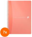 OXFORD Set 7 x Caiet Organizator Oxford Office My Colours, A5 , 90 File, Hartie Optik 90 g / mp, Scribzee, Matematica, Diverse Culori (REH-7xHRZ-100102483)
