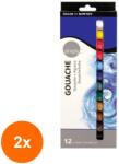 Daler Rowney Set 2 x 12 Culori Gouache Simply Daler Rowney, 12 ml (CUL-2xFL126600912)