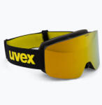uvex Ochelari de schi pentru copii UVEX Pwdr FM black matt/mirror yellow green clear