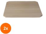 Zilan Set 2 x Tocator de Bucatarie, din Lemn de Fag, 40 x 30 x 1.8 cm (LIZ-2xZLN-4777) Tocator