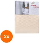 Z-tools Set 2 x Perdea de Dus din Poliester, Panzata, 180 x 200 cm, Somon (LIZ-2xZLN-CC9833) Perdea de dus