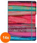Pelikan Set 14 x Caiet My Book Flex A5, 40 File, 80 g, Matematica Coperta PP, Scarfs cu Elastic Turcoaz (REH-14xHRZ-9479020)