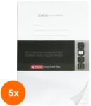 Herlitz Set 5 x 5 Rezerve Caiet My Book Flex A4, 40 File, Dictando, Colturi Rotunjite (REH-5xHRZ-9469430)
