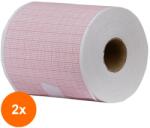 Prima Set 2 x Hartie Electrocardiograf, Prima, 60 mm x 30 m, Cardioline, Aspel, 5 Role (TEV-2xVTR-1078-60X30-5)