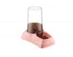 ZooBeeDoo автоматична поилка/хранилка - розова 1 бр - 33, 5 x 23 x 26, 5 см