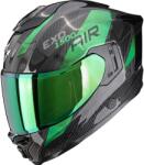 Scorpion Cască integrală pentru motocicletă Scorpion EXO-1500 Carbon Air Platted, negru-verde (SCRP115-483-69)