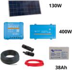 Victron Energy 130W-os Napelem rendszer csomag 400W Phoenix inverterrel és 38Ah akkumulátorral (NP-13040060)