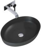 AREZZO design design pultra ültethető mosdó RIKA 52x40 matt antracit - AR-145004 (AR-145004)