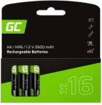 Green Cell Green Cell akkumulátor újratölthető elem 16x AA HR6 2600mAh (GC-36623)