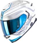 Scorpion Cască integrală pentru motocicletă Scorpion EXO-GT SP Air Arten alb-albastru (SCRP150-533-74)