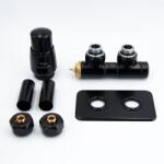 AREZZO design DUOPEX/TWINS radiátor szelep fekete, bal AR-DUOPEX-B-L - AR-DUOPEX-B-L (AR-DUOPEX-B-L)