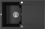 Kuchinox Chichi, 1 rekeszes gránit mosogató 740x480x194 mm, fekete pettyes, LAV-SBH_711Y (LAV-SBH_711Y)