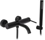 Rea Spot, kádcsaptelep kézi zuhanyszettel, matt fekete, REA-B2080 (REA-B2080)