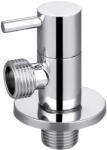 INVENA Sarokszelep, kerámiabetéttel, takarórozettával, fém kezelőkar, 1/2"x3/4 (ZW-43-020-Q)