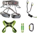 OCÚN Set ferrata OCÚN Via Ferrata Twist + Chest Set, grey silver/green (M - XL)