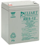 YUASA 12V 5Ah RE5-12 F2 Highrate zárt ólomsavas zselés akkumulátor (YUASA-RE5-12)