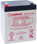 Leaftron 12V 5Ah LTXL12-5 F2 Highrate / Longlife zárt ólomsavas zselés akkumulátor (Leaftron-LTXL12-5)