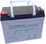 Leaftron LTG12-35 12V 35Ah Highrate/Longlife gél kerekesszék rokkantkocsi akkumulátor (Leaftron-LTG12-35)