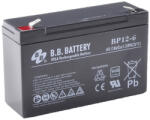 BB Battery B. B. Battery 6V 12Ah BP12-6 T2 Longlife zárt ólomsavas zselés akkumulátor (BB-Battery-BP12-6-T2)