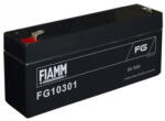 FIAMM 6V 3Ah FG10301 zárt ólomsavas zselés akkumulátor (FIAMM-FG10301)