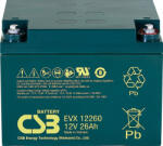 CSB-Battery EVX12260 12V 26Ah kerekesszék rokkantkocsi akkumulátor (CSB-EVX12260)