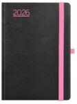 TopTimer Határidőnapló 2026 B/6 heti TOPTIMER Nero N012 fekete-pink (26T012N-00E)