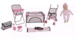 Bambolina : Óriás játékbaba készlet kiegészítőkkel - 10 db-os