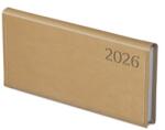 TopTimer Zsebnaptár 2026 heti fekvő TOPTIMER Traditional T030 fehér lapos bézs (26T030T-007)